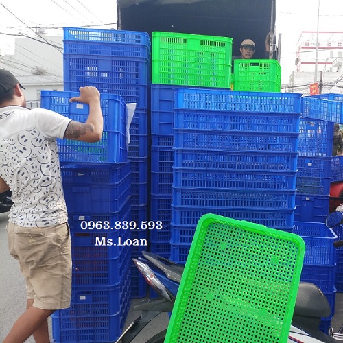 Toàn quốc - Khay nhựa cấp đông thực phẩm kho lạnh, rổ nhựa đựng sầu riêng / 0963.839.593 ms.loan Ro-nhua-dung-hang-giam-gia-khi-mua-so-luong-lon-1