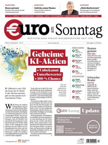 Cover: Euro am Sonntag Finanzmagazin No 13 vom 28  März 2024