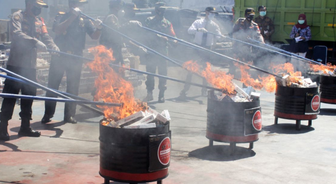 Proses Pemusnahan di Tungku Pabrik