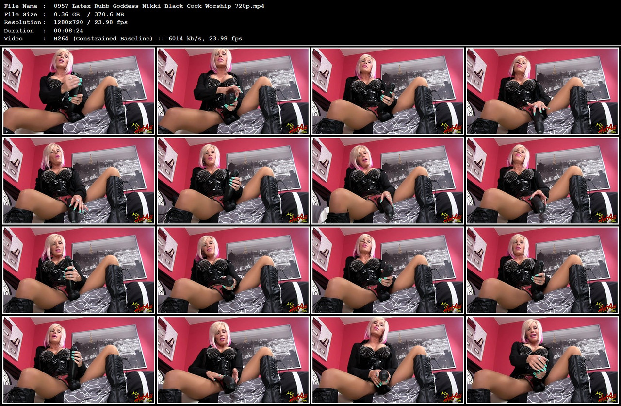 0957 Latex Rubb Goddess Nikki Black Cock Worship 720p mp4