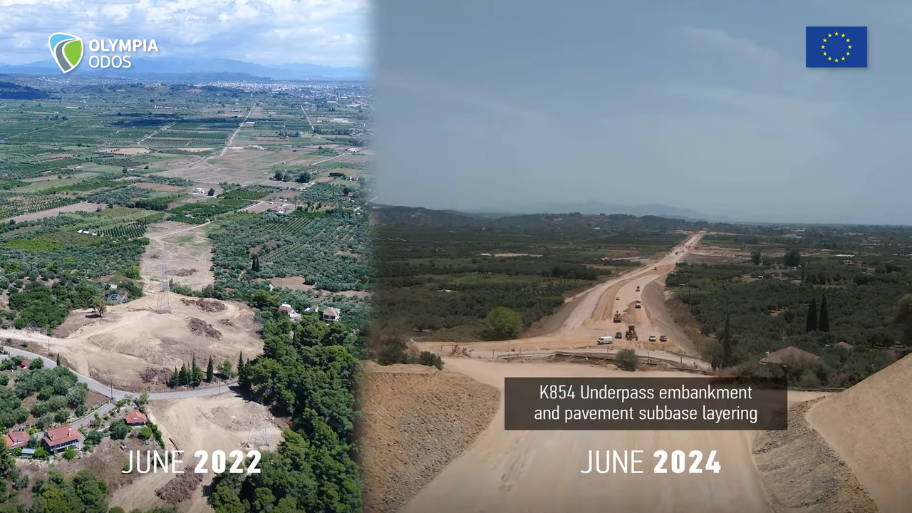 (782) Construction progress of the new Patras-Pyrgos Motorway (June 2024) 00-04-28