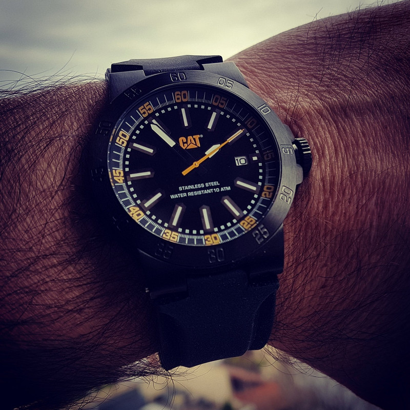 CAT Cosmofit 2012 100M Mens Rubber Date Watch YP.161.21