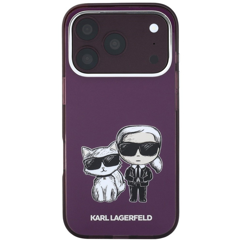 Husa pentru iPhone 18 Pro / iPhone 17 Pro Karl Lagerfeld IML KC Bodies Sketch Print MagSafe, Protectie ridicata, Calitate premium, Bej imageye 3320311