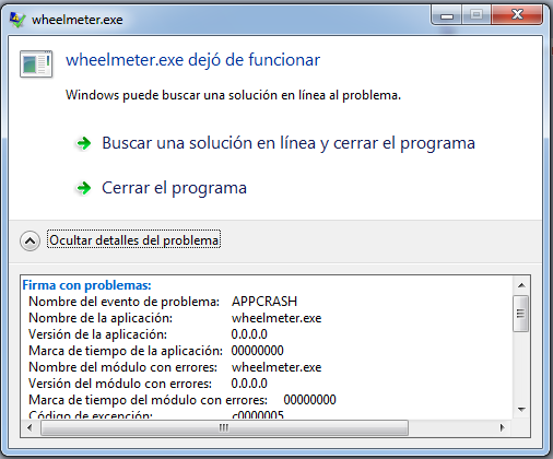 METERWHEELERROR