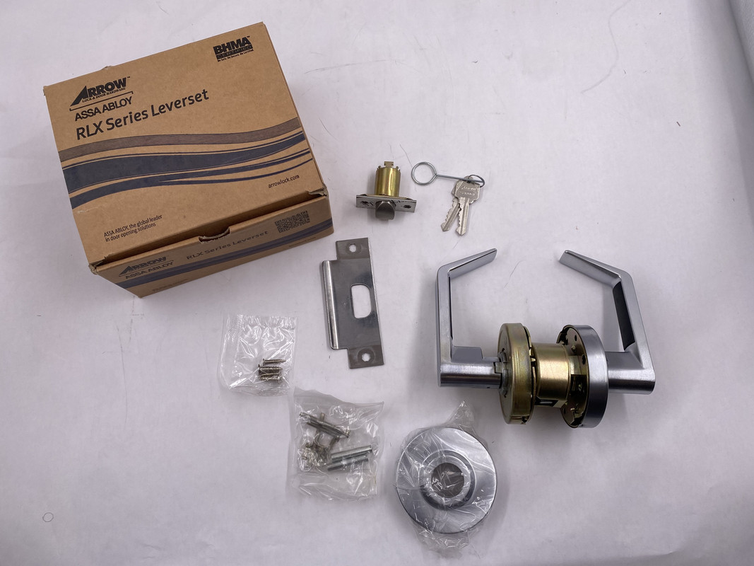 ARROW ASSA ABLOY RLX82 SR 26D 306 R20 CSKD  INTERIOR STOREROOM CLUTCHED LEVERSET