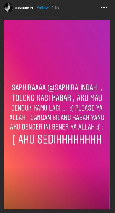 Instagram Story Maeeva Amin