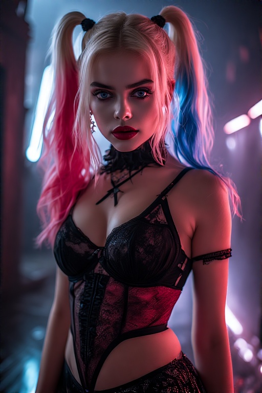 Harley-Quinn-in-black-Gothic-u-14
