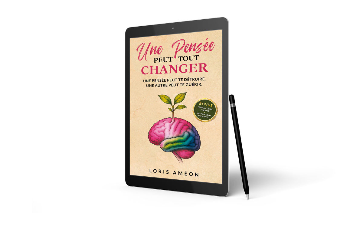 Mockup du livre – Une pensée peut tout changer