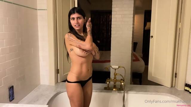 Mia Khalifa BRAND NEW Full Nude Buthtub Shower