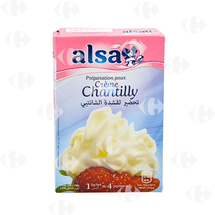 Préparation pour Crème Chantilly Alsa 100g