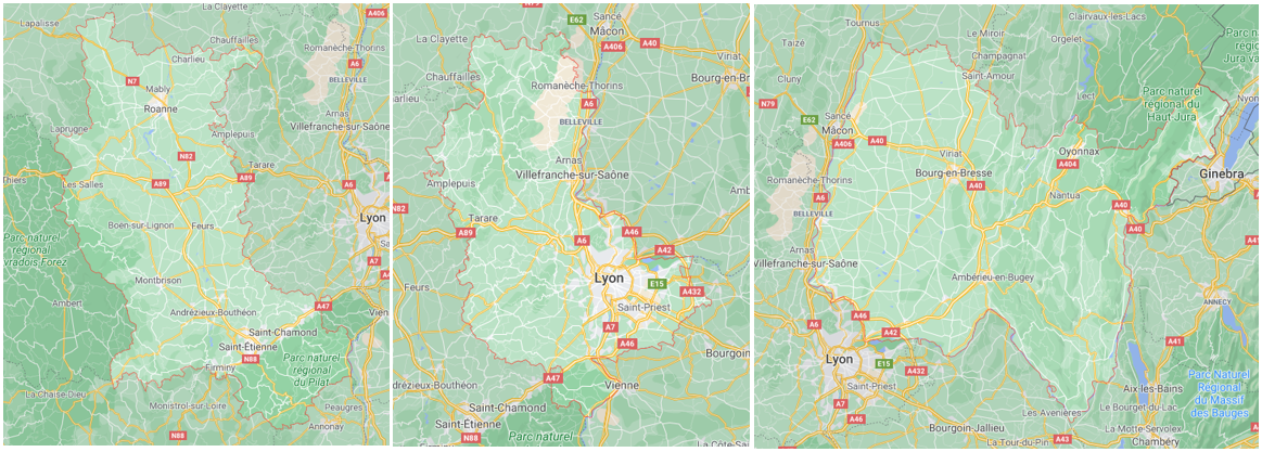 LYON y SAINT-ÉTIENNE (Dptos. Loire, Rhône, Ain) - Diarios - Itinerarios, Region-France (11)