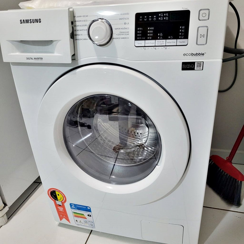 Lava E Seca Samsung Addwash Com Ecobubble Wd10m Cor Branco 110V