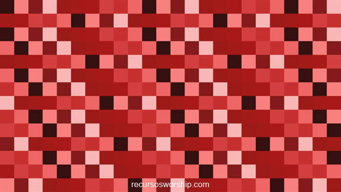 loop vj píxeles rojo damero