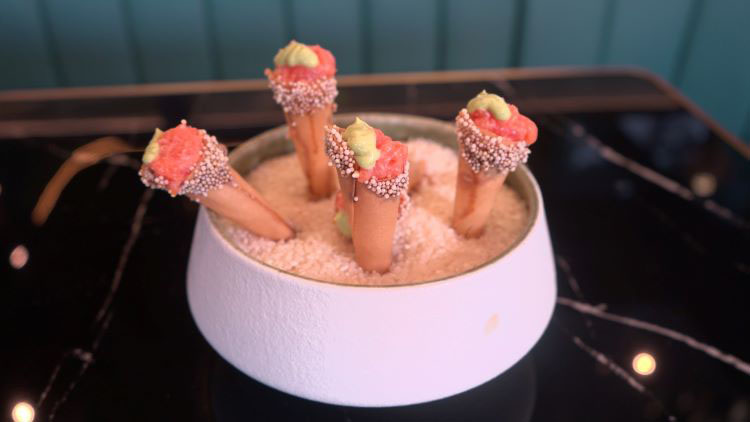 510. Cono salmone - 1 pezzo