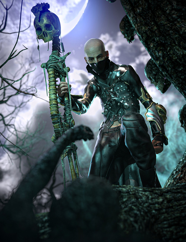 Necromancer Scepter for Genesis 8 and 8.1 Necromancer Scepter for Genesis 8 and 8.1