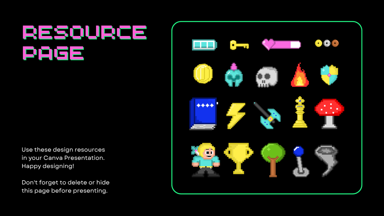 Black Neon Green Neon Pink Trendy Illustrative Creative Presentation