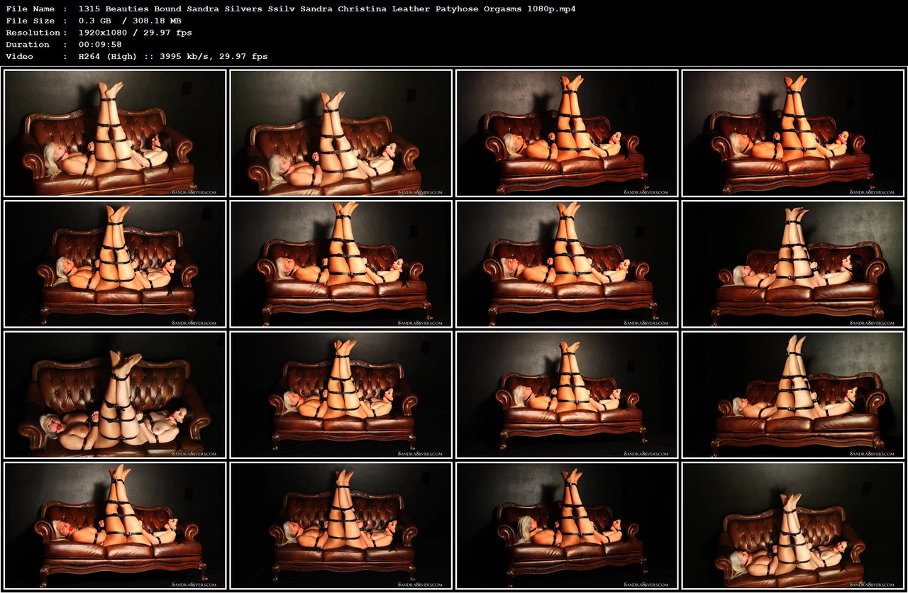 1315 Beauties Bound Sandra Silvers Ssilv Sandra Christina Leather Patyhose Orgasms 1080p mp4