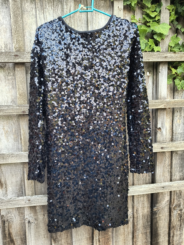 Black Sequin Dress - Adult 16