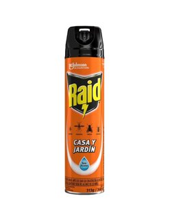 3712 | Insecticida Raid Casa Y Jardin X 360 Cc - Naranja