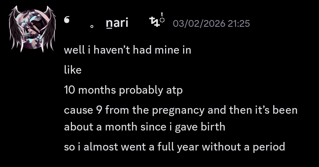 Nari talking about his period.