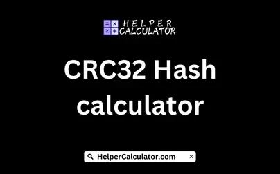 CRC32 Hash calculator