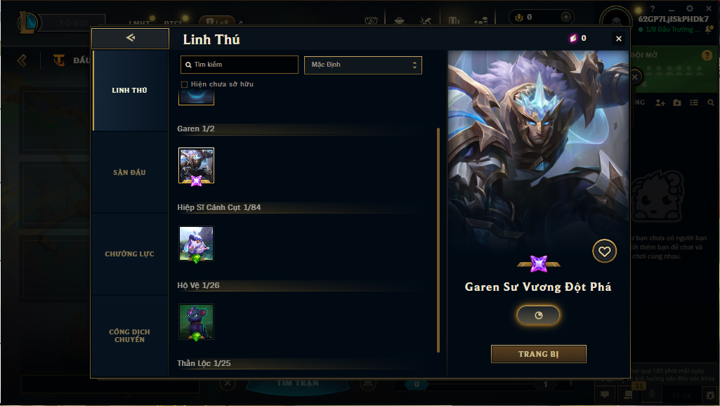 Acc DTCL # - Không Khung