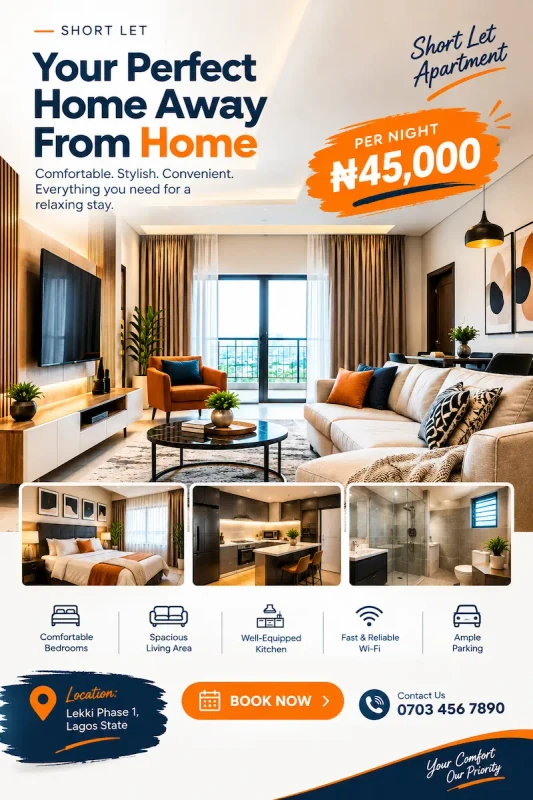 Short-Let Apartments property design example