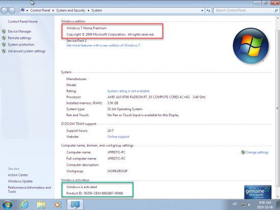 Windows 7 SP1 AIO (x86-x64) Multilanguage Preactivated October 2019