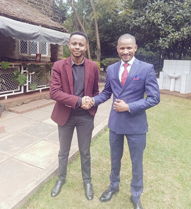 Billy Mwangi with political allies