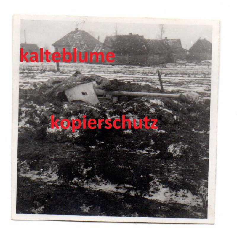 Panzerjäger PAK 7,5 cm Stellung in Klinsk, Gomel , Weißrussland 1944. Nr4.