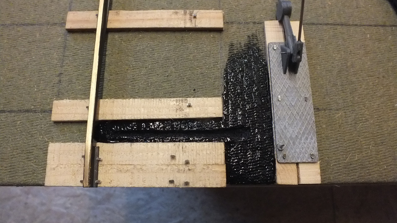 Bahnhof Sägewerk (74) Weichenstellhebel