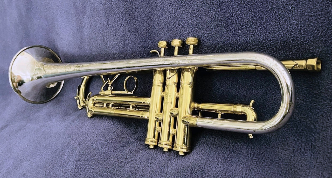 King 1946 Liberty Silvertone Trumpet sn 265779 (3)