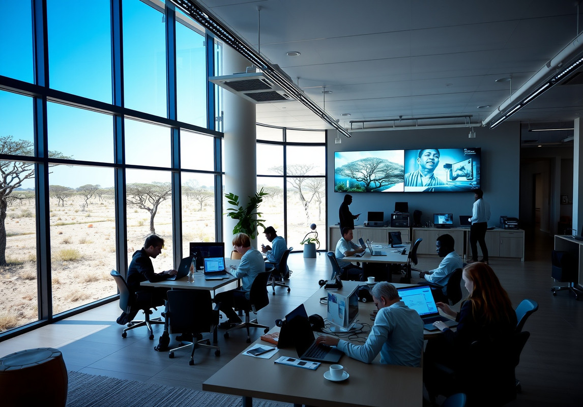 Modern Tech Office Environment