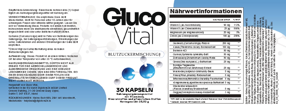 Gluco Vital Label