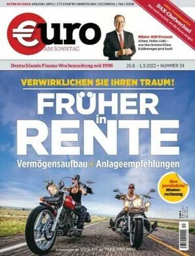 Cover: Euro am Sonntag Finanzmagazin No 34 vom 26  August 2022