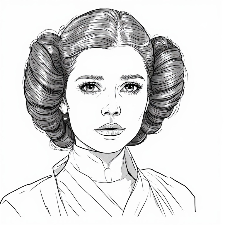 Princess-Leia-Line-drawing-nat-(2)