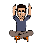 Pixel art of team member