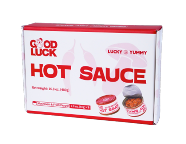 Good Luck Hot Sauce Fresh Pepper & Mushroom Gift Box