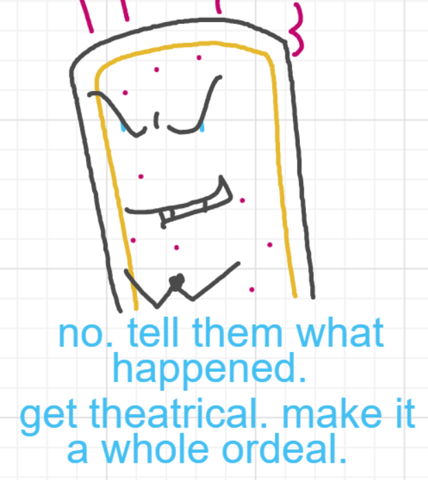 A panel from A Murder On The, episode six of the Board Boards object show by Furretwalk/WalkingFurret.