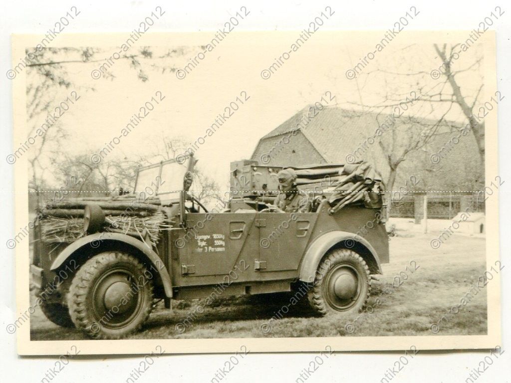 Foto, Wehrmacht, PKW, Kübelwagen, Funker, Winnek
