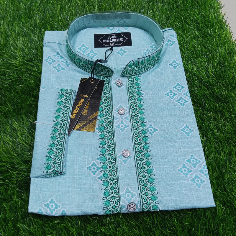 ঈদ স্পেশাল! মালাবিস সফট ট্যানসিল কটন এমব্রয়ডারী পাঞ্জাবী