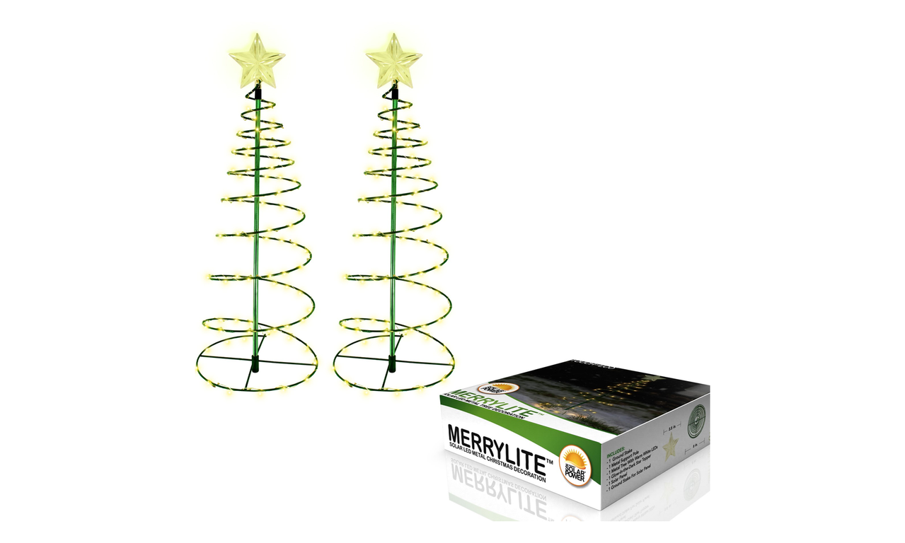 Warm White Spiral Tree Stake Light 2 Feet