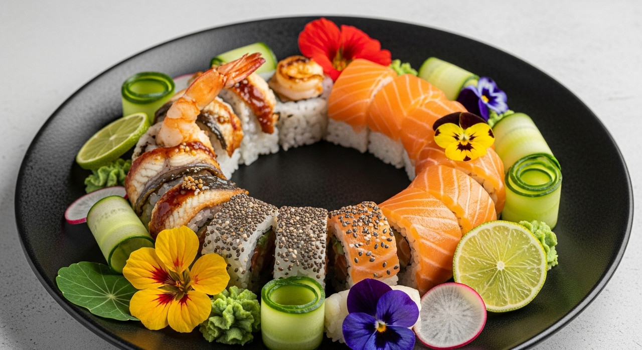 Советы по сервировке стола с вкусными суши и роллами