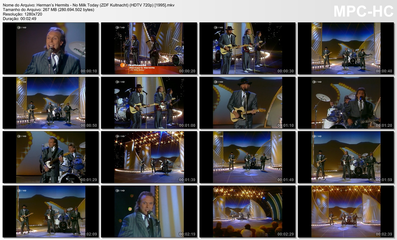 Herman’s Hermits - No Milk Today (ZDF Kultnacht) (HDTV 720p) [1995]