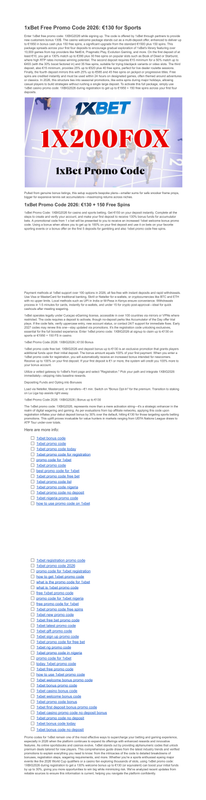 1x Bet Promo Code List 1XBIG2026 130 Bonus Deal