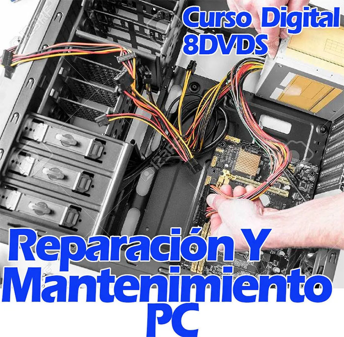 Vídeo curso reparación mantenimiento pc notebook reseteo 8 DVD
