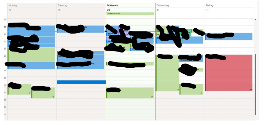 Kalender beim Kunden