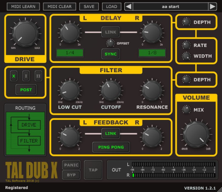 Togu Audio Line TAL Dub X 2.0.1 (x64)