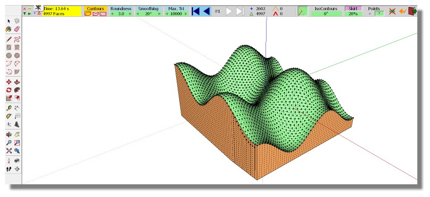  [ SKETCHUP généralité ] Modélisation terrain Topos