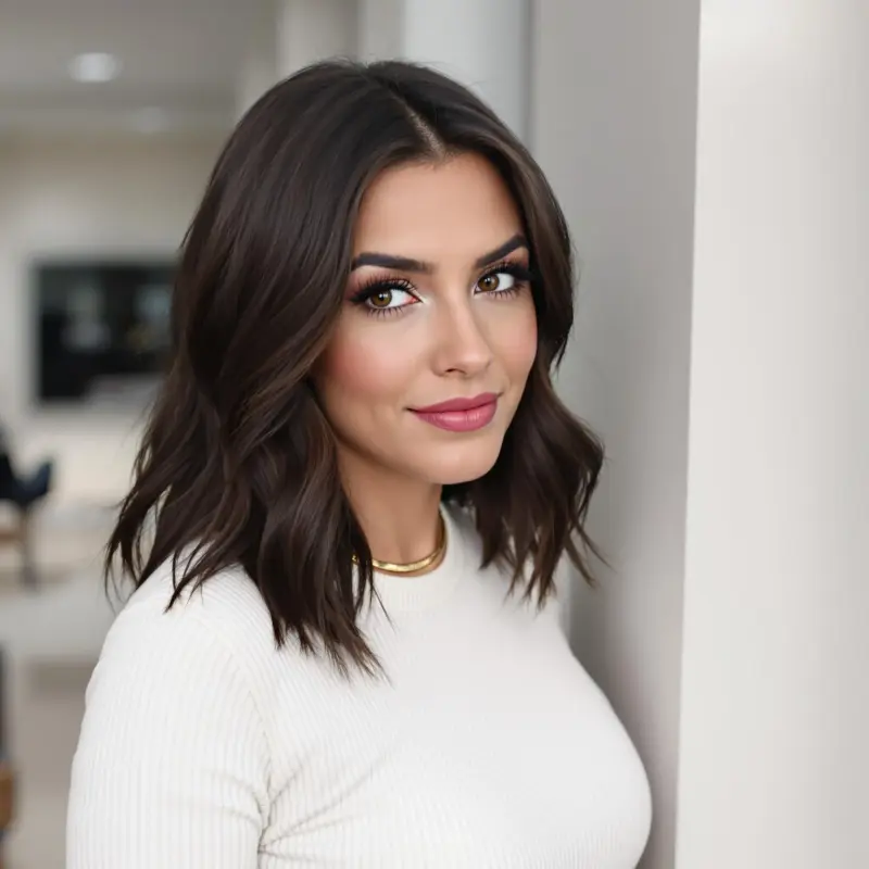 Embrace the Elegance: A Hairstyle That Whispers Wealth - old money brunette hair